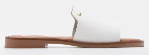 LUIGI DESIGN - Flat Σανδάλια με Φαρδιά Φάσα - Λευκό