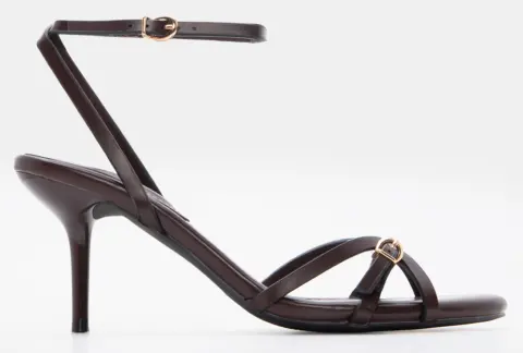 Πέδιλα με Τόκα & Μπαρέτα - Καφέ Σκούρο