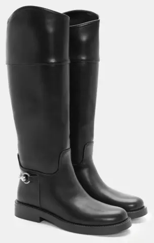 Μπότες με Μεταλλικό Διακοσμητικό - Μαύρο