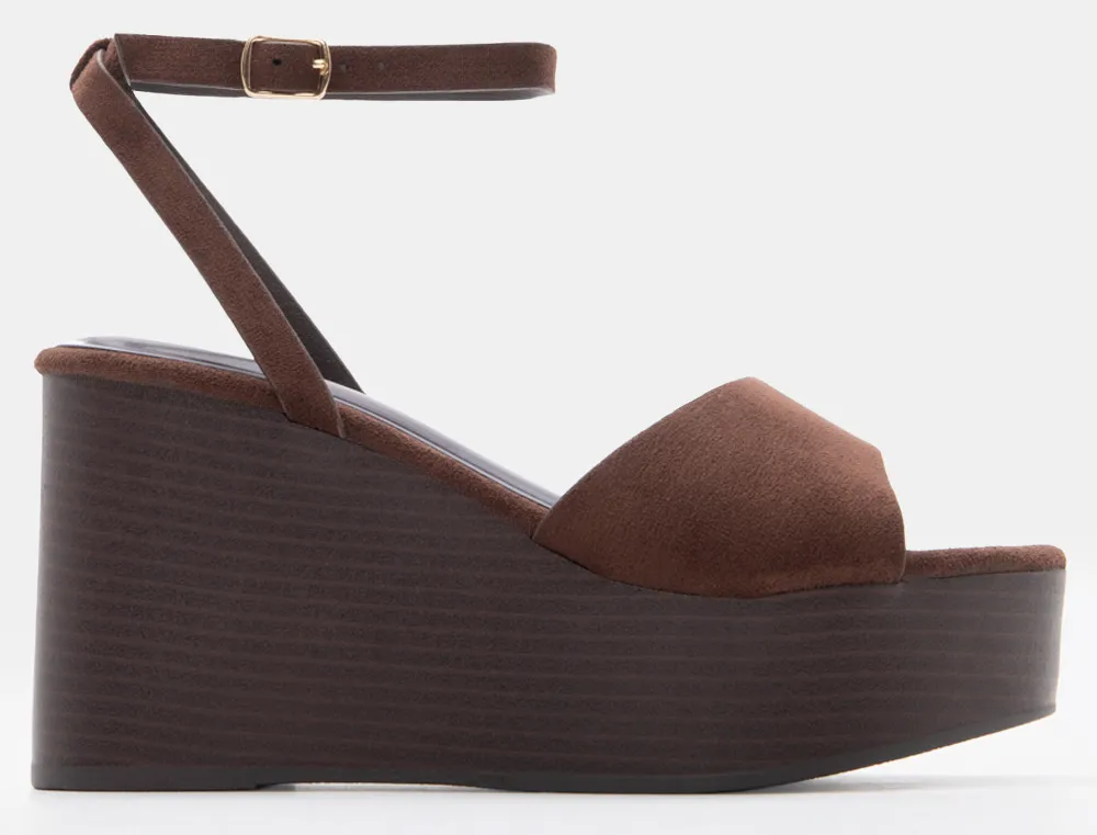 Πλατφόρμες με Μπαρέτα - Καφέ