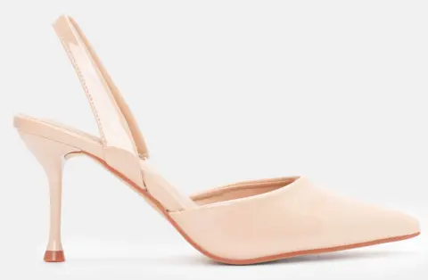 Γόβες Μυτερές Slingback - Μπεζ