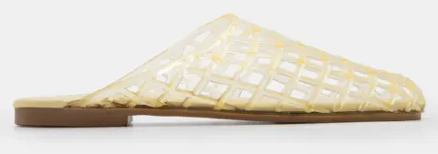 Mules Jelly Flat με Πλέξη - Κίτρινο