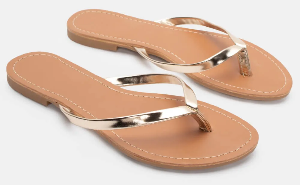 Flat Σανδάλια - Χρυσό