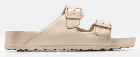 Παντόφλες με Διπλές Τόκες - Χρυσό