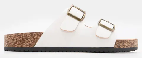 LUIGI DESIGN - Σανδάλια Flatform με Διπλές Τόκες - Λευκό