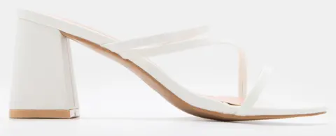 LUIGI DESIGN - Mules με Λουράκια - Λευκό