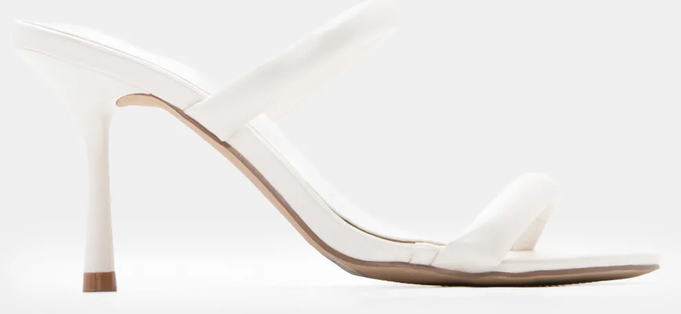 LUIGI DESIGN - Mules με Διπλά Λουράκια - Λευκό