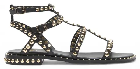 ASH S26-PRECIOUS09 COMBO I ΠΑΠΟΥΤΣΙ ΓΥΝΑΙΚΕΙΟ SS26M130289009-BLACK/ARIEL GOLD Black