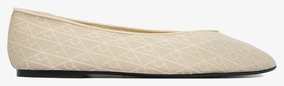 CALVIN KLEIN SQUARE BALLERINA AOP MESH HW0HW02937-PDV Biege