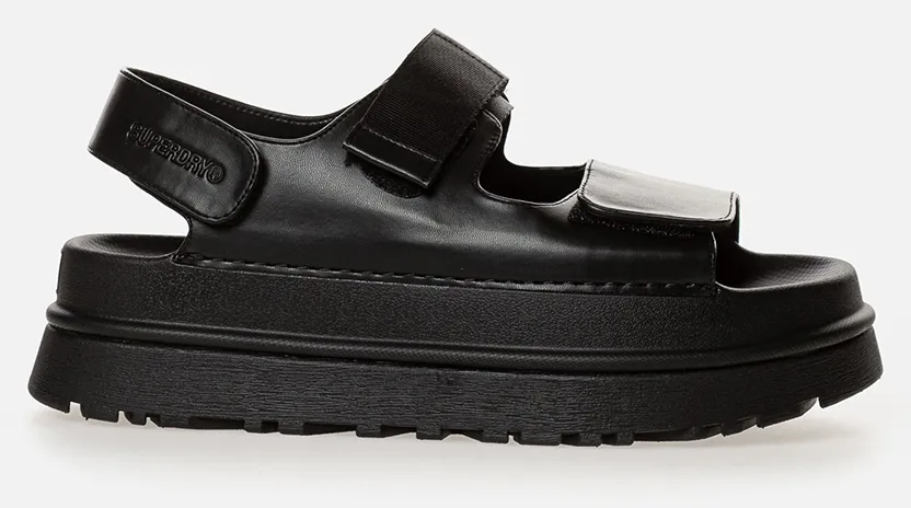 SUPERDRY SDSS26273 URBANFLOW MOQS 500 SANDAL ΠΑΠΟΥΤΣΙ ΓΥΝΑΙΚΕΙΟ SDSS26273-BLACK Black
