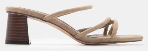 Mules Thong με Πολλαπλά Λουράκια & Μεταλλική Λεπτομέρεια - Λαδί