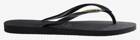 HAVAIANAS HAV. SLIM LOGO METALLIC 4119875-01924 Black