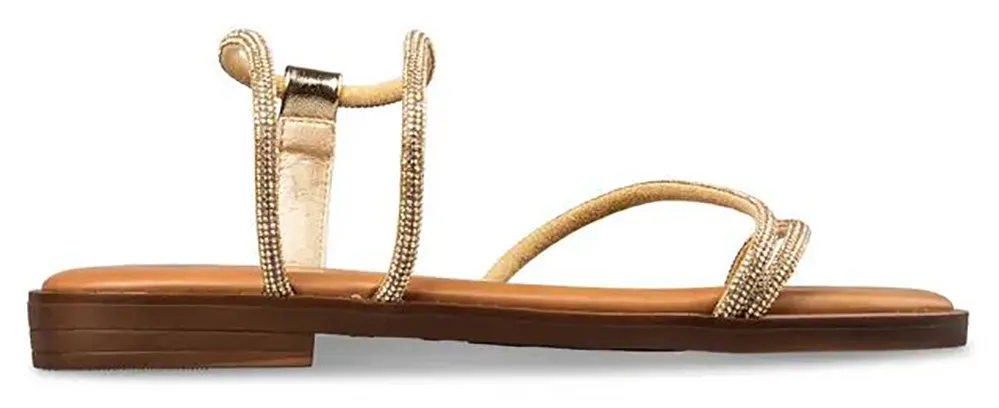 ENVIE ΓΥΝΑΙΚΕΙΑ ΣΥΝΘΕΤΙΚΑ ΠΕΔΙΛΑ ΦΛΑΤ E96-23302-GOLD Gold