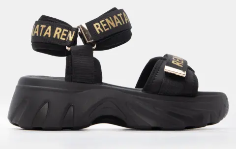 Sneakers Sandals με Λουράκια Scratch - Μαύρο