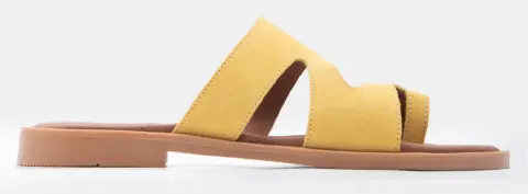 LUIGI DESIGN - Flat Σανδάλια με Ανοίγματα στο Πλάι - Κίτρινο