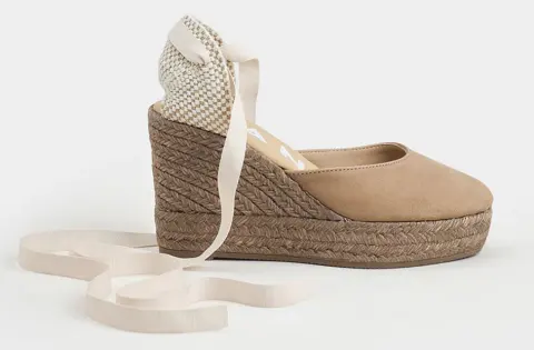 MANEBI W 1.6 WV, HAMPTONS , WEDGE ESPADRILLES, VINTAGE TAUPE ON TONE W 1.6 WV-W 1.6 Biege